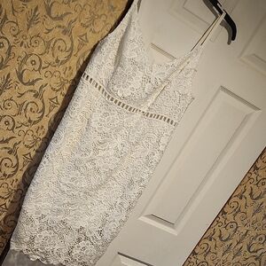 Forever 21 Elegant White Lace Dress
